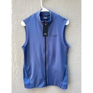 Oakley Vest Men's Small  Stretch Performance Blue Sleeveless New with a Flaw!